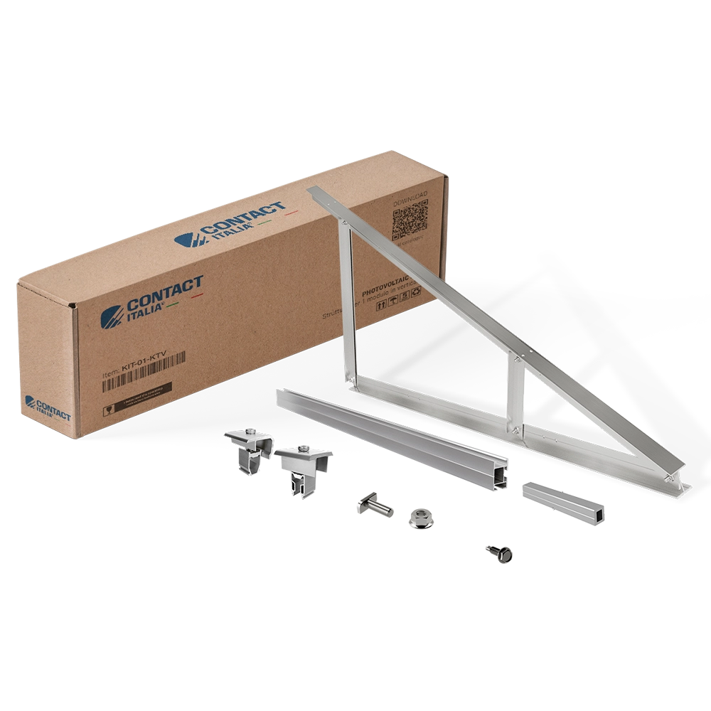 KIT STRUTTURA PER TETTI PIANI CONTACT KIT-01-KTV - 1 MODULO IN VERTICALE