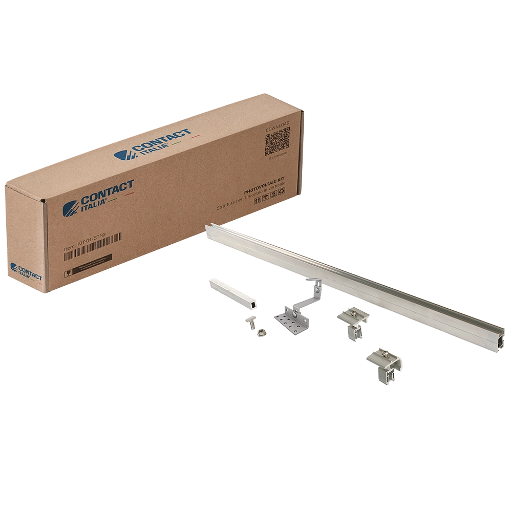 KIT STRUTTURA PER TETTI A FALDA CON COPPI E TEGOLE CONTACT KIT-04-STR3 - 4 MODULI IN VERTICALE