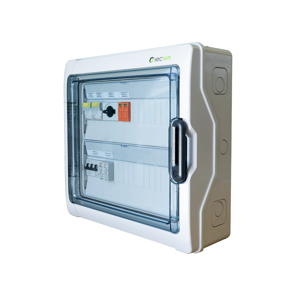 SECSUN UBT1102L QUADRO IN DC/AC UNICO BOX LIGHT 2 STRINGHE IN PARALLELO TRIFASE - 10KW